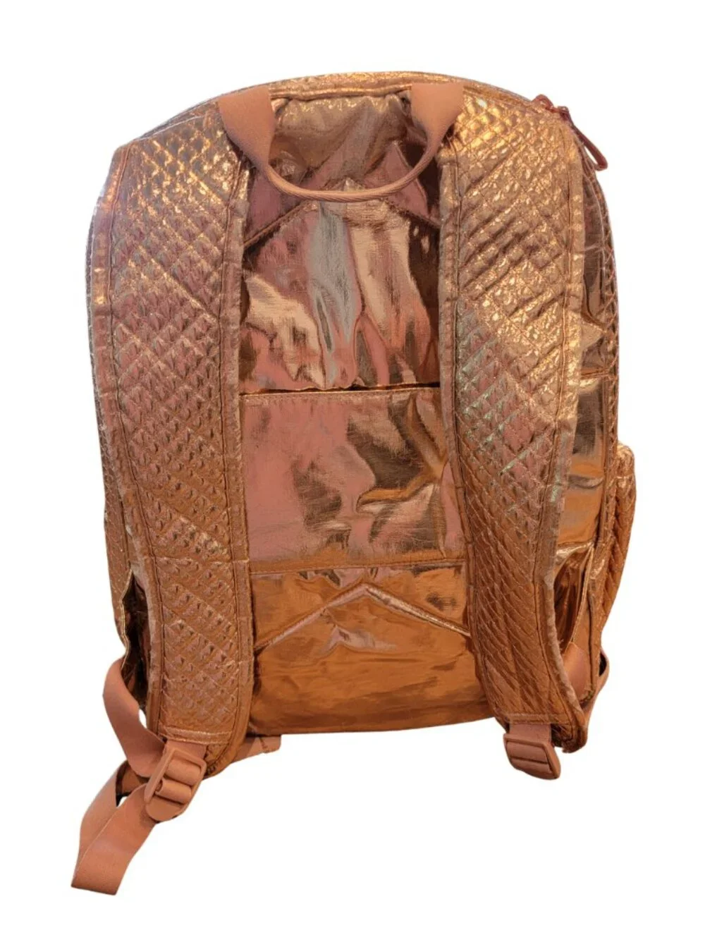 Vera Bradley Iconic Campus Backpack in the Rose Gold Shimmer
